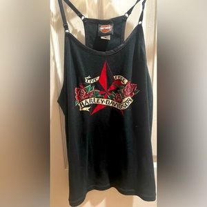 Harley Davidson Ladies strapless tank Medium- Central Texas HD Austin Texas
